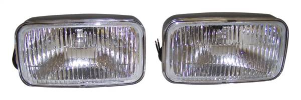 Crown Automotive Jeep Replacement - Crown Automotive Jeep Replacement Fog Lamp Kit Incl. 2 Lamps Less Covers Clear Lens  -  4713582K - Image 1