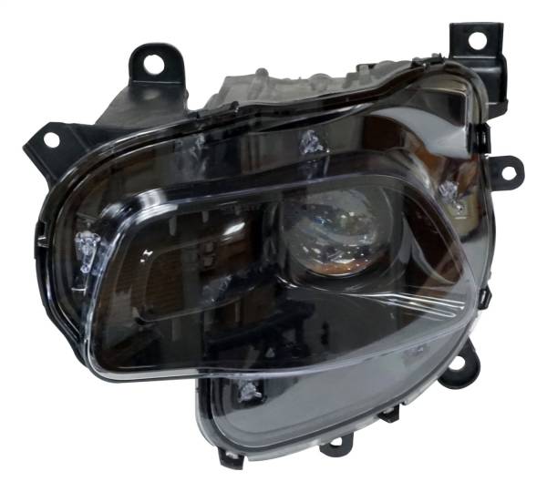 Crown Automotive Jeep Replacement - Crown Automotive Jeep Replacement Head Light Assembly Left w/Halogen Bulbs w/Black Bezel  -  68102847AE - Image 1