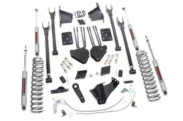 Rough Country - Rough Country 4-Link Suspension Lift Kit w/Shocks 6 in. Lift - 589.20 - Image 1