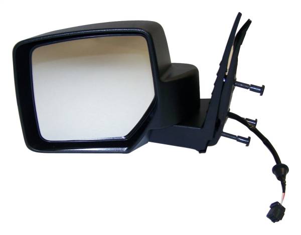 Crown Automotive Jeep Replacement - Crown Automotive Jeep Replacement Door Mirror Left Power Foldaway w/o Driver Memory Black  -  57010077AE - Image 1