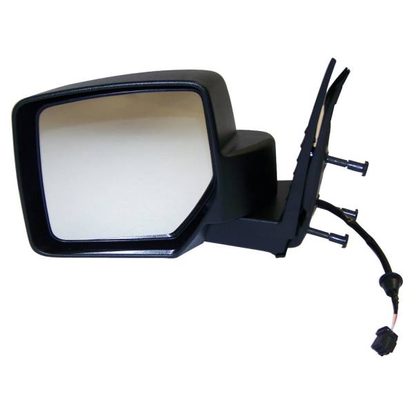Crown Automotive Jeep Replacement - Crown Automotive Jeep Replacement Door Mirror Left Power Foldaway w/o Driver Memory Black  -  57010077AE - Image 1