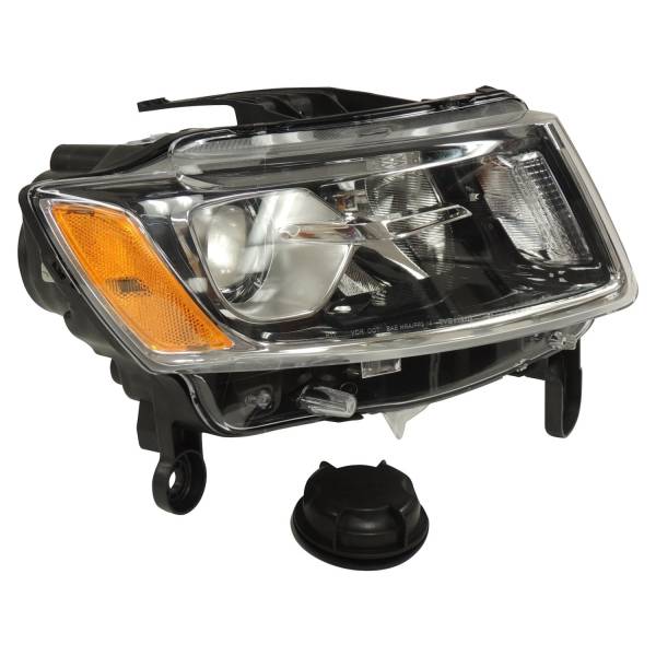 Crown Automotive Jeep Replacement - Crown Automotive Jeep Replacement Head Light Right w/ Halogen Lamps  -  68110996AD - Image 1