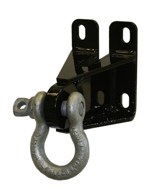 Fab Fours - Fab Fours Elite Ranch D-Ring Mount 2 Stage Black Powder Coated Front Fits All Black Steel Bumpers Does Not Include D-Ring - QRING-1 - Image 1