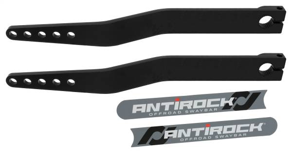 RockJock 4x4 - RockJock Antirock® Sway Bar Arms Bent Style 19.25 in. Long 17.95 in. C-C 1.7 in. Offset Bend 5 Holes Incl. Stickers Pair - RJ-202009-101 - Image 1
