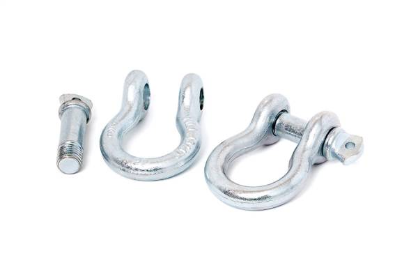 Rough Country - Rough Country D-Ring Pair 4.75 Ton Rating Galvanized Zinc Coated - 1174 - Image 1