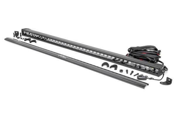 Rough Country - Rough Country Cree Black Series LED Light Bar Single Row 40 in. Length 41.625 in. Depth 3.12 in. Height 1.8 in. - 70740BL - Image 1