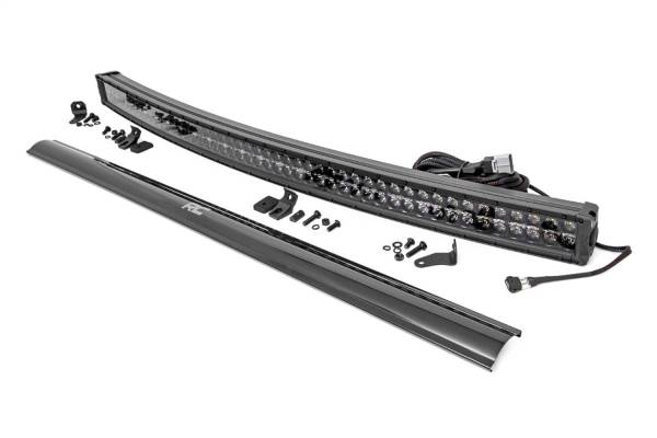 Rough Country - Rough Country Cree Black Series Curved LED Light Bar 50 in. w/Cool White DRL - 72950BD - Image 1