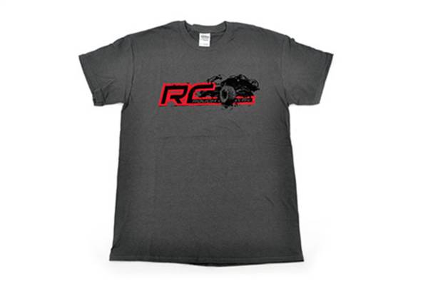 Rough Country - Rough Country Sleeve T-Shirt Short Front RC Logo w/Jeep XJ Back Blank Grey Small - 84060 - Image 1