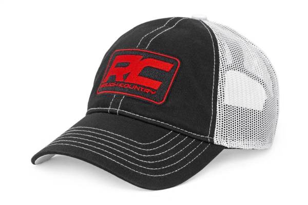 Rough Country - Rough Country Mesh Hat Black/White - 84125 - Image 1