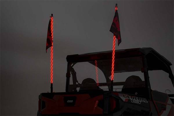 Rough Country - Rough Country LED Wireless Remote Control Multi-Function Whip Lights - 93004 - Image 1