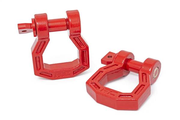 Rough Country - Rough Country D-Ring Forged Sold As Pair Red - RS119 - Image 1