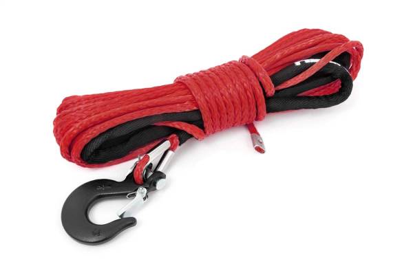 Rough Country - Rough Country Synthetic Winch Rope Synthetic 1/4 in. Red - RS161 - Image 1