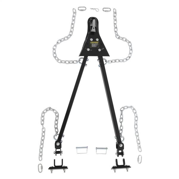 Smittybilt - Smittybilt Tow Bar Kit-Includes; Adjustable Tow Bar; 2in. Coupler; 2 Universal Brackets; 2 D-Ring Adapter Brackets; 2 Safety Chains 87450 - 87450 - Image 1