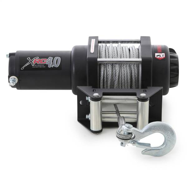 Smittybilt - Smittybilt XRC4 Winch Rated Line Pull 4000lbs. 12V 4.19 HP 12 ft. Remote Lead 198:1 Gear Ratio 2-Stage Planetary Gear Self Locking Drum Incl. Remote 1/4 in. x 60 ft. Cable - 97204 - Image 1