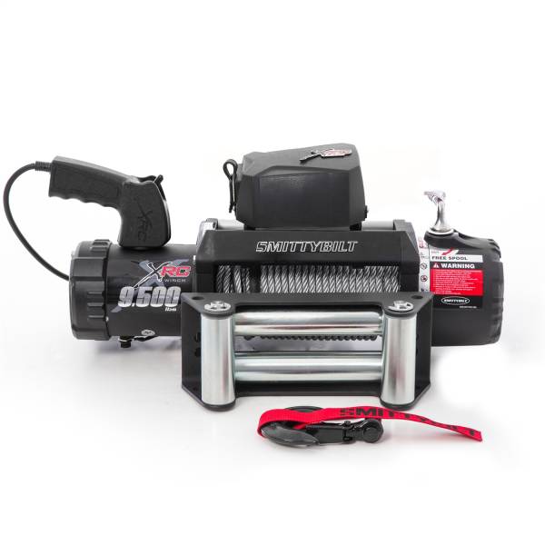 Smittybilt - Smittybilt XRC-9.5K GEN 2 Winch Rated Line Pull 9500lbs. 12V 6.6 HP Rec. Batter 650CCA 12ft. Remote Lead Gear Ratio 161.28:1 3-Stage Planetary Gear Cable: 5/16in. x 93.5ft. - 97495 - Image 1