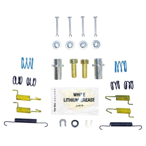 Crown Automotive Jeep Replacement - Crown Automotive Jeep Replacement Parking Brake Hardware Kit Incl. Return Springs/Hold Down Pins/Hold Down Springs/Adjusters/Washers/Grease  -  5191215HK - Image 1