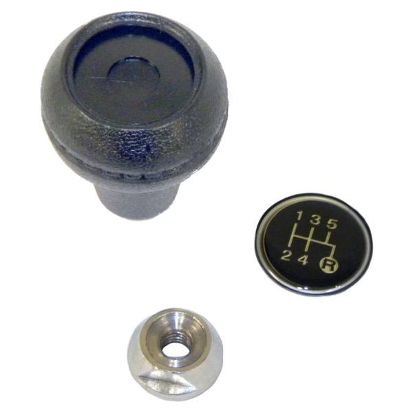 Crown Automotive Jeep Replacement - Crown Automotive Jeep Replacement Manual Trans Shift Knob Kit Incl. Knob Nut Shift Insert For Use w/T5 Transmissions  -  3241073K - Image 1
