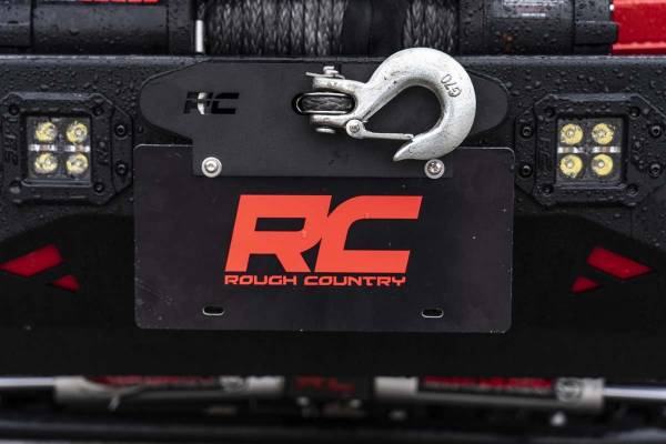 Rough Country - Rough Country License Plate Mount Front Quick Release Hawse Fairlead - RS124 - Image 1