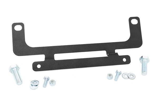 Rough Country - Rough Country License Plate Mount Front License Plate Visible When Running Winch Bolts Winch Plate And Roller Fairlead - RS139 - Image 1