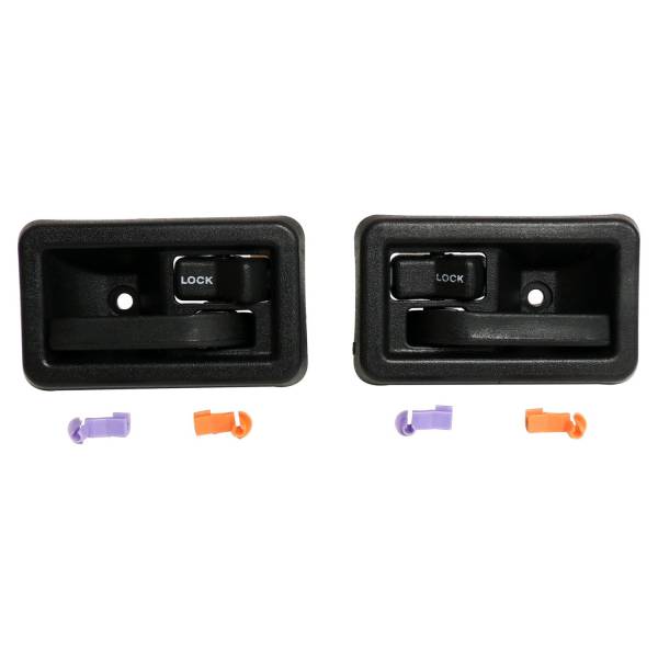 Crown Automotive Jeep Replacement - Crown Automotive Jeep Replacement Interior Door Handle Kit Front Incl. Handles And Door Lock Rod Clips  -  55176476K - Image 1