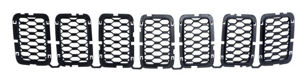 Crown Automotive Jeep Replacement - Crown Automotive Jeep Replacement Grille Insert Set Black Honeycomb Includes 7 Grille Inserts  -  68317863AA - Image 1