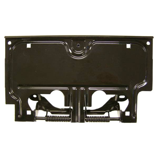 Crown Automotive Jeep Replacement - Crown Automotive Jeep Replacement License Plate Bracket Rear Black Incl. Springs And Pin  -  55007403 - Image 1