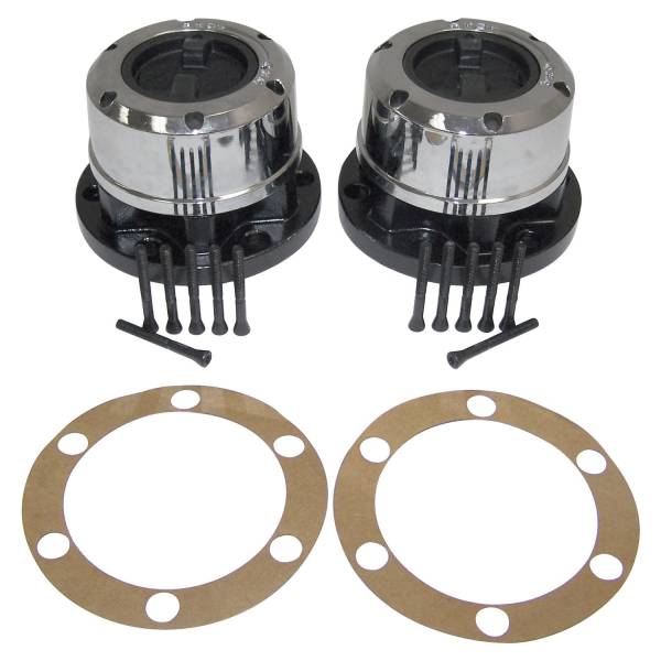 Crown Automotive Jeep Replacement - Crown Automotive Jeep Replacement Manual Locking Hub Set w/6 Bolt Flange Mounting  -  400502 - Image 1