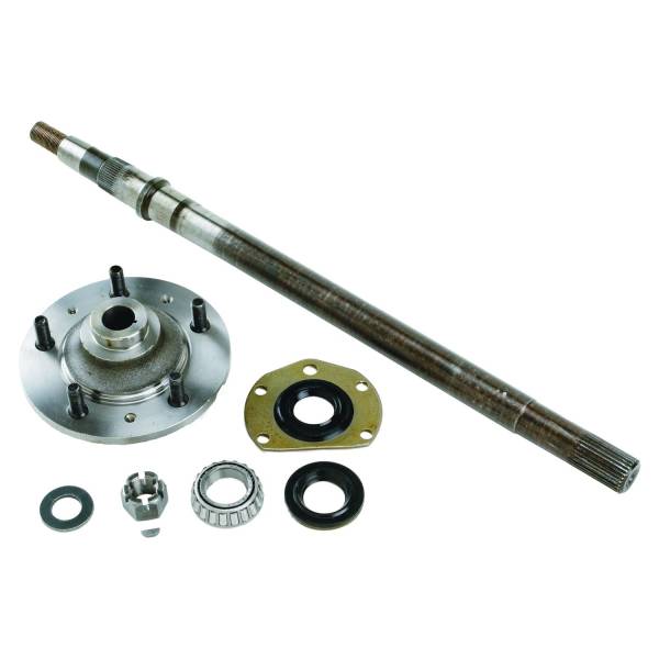 Crown Automotive Jeep Replacement - Crown Automotive Jeep Replacement Axle Hub Kit Rear Left For Use w/AMC 20 Incl. 26-5/16 in. Length Axle Hub/Bearing/Seals/Nut/Washers/Key/Instruction Sheet  -  8127070K - Image 1