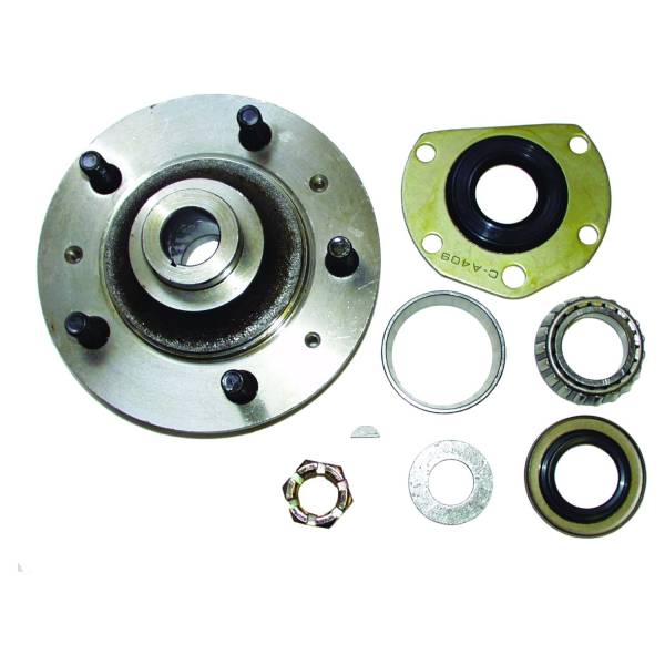 Crown Automotive Jeep Replacement - Crown Automotive Jeep Replacement Axle Hub Kit Rear Incl. Hub/Bearing/Seals/Nut/Washer/Key  -  8133730K - Image 1