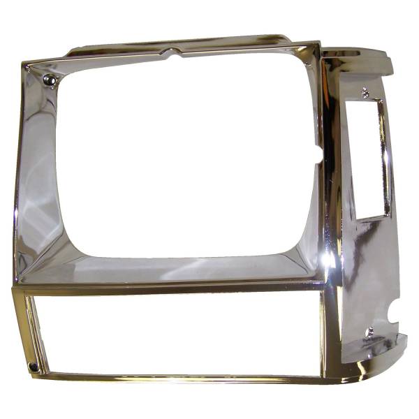Crown Automotive Jeep Replacement - Crown Automotive Jeep Replacement Headlamp Bezel Left Chrome  -  55002245 - Image 1
