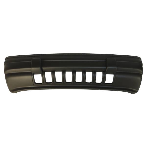 Crown Automotive Jeep Replacement - Crown Automotive Jeep Replacement Front Bumper Fascia Primed w/Laredo Package/Nerf Strip/Absorber No Holes For Fog Lamps  -  55032684 - Image 1