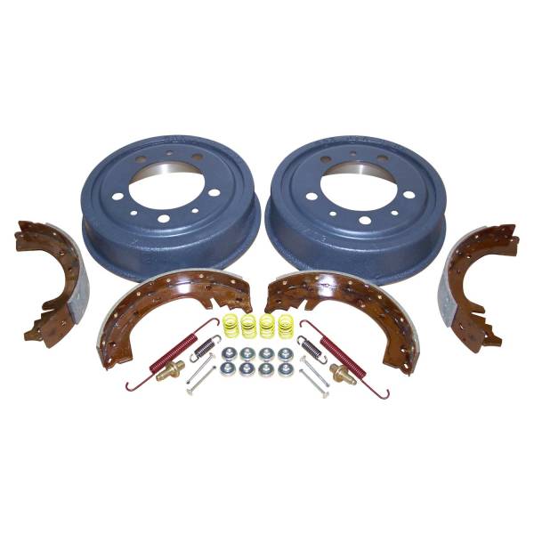 Crown Automotive Jeep Replacement - Crown Automotive Jeep Replacement Drum Brake Service Kit Incl. 2 Drums/1 Shoe And Lining/Hardware For Use w/9 in. Drums  -  808770KL - Image 1