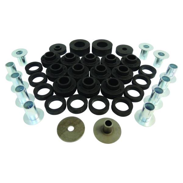 Crown Automotive Jeep Replacement - Crown Automotive Jeep Replacement Body Mounting Kit Incl. Mount Bushings/Retainers/Washer/Bushings w/Steel Body  -  5462446K - Image 1