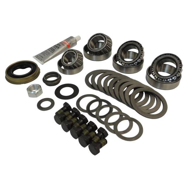 Crown Automotive Jeep Replacement - Crown Automotive Jeep Replacement Differential Overhaul Kit Rear w/o Trac-Lok Incl. Differential Bearings/Shim Kit/Bolt Kit And Pinion Bearings/Shim Kit/Crush Collar/Slinger/Pinion Seal For Use w/Dana 44  -  D44JKMASKIT - Image 1