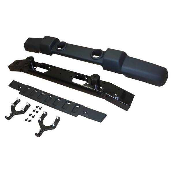 Crown Automotive Jeep Replacement - Crown Automotive Jeep Replacement Front Bumper Kit Incl. Front Fascia/Bumper Beam/Frame Cover/2 Tow Hooks  -  1FN67K - Image 1
