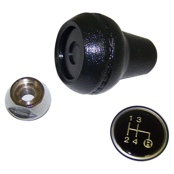 Crown Automotive Jeep Replacement - Crown Automotive Jeep Replacement Manual Trans Shift Knob Kit Incl. Knob Nut Shift Insert For Use w/T4 And T176/T177 Transmissions  -  3241067K - Image 1
