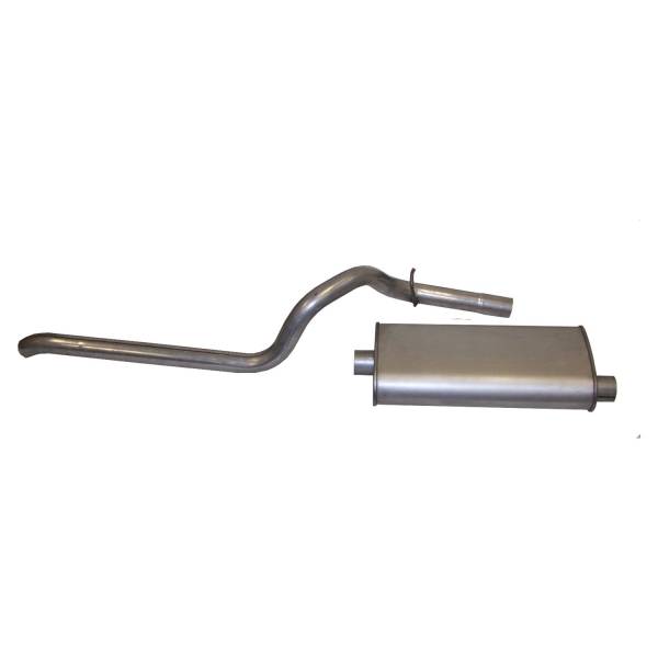 Crown Automotive Jeep Replacement - Crown Automotive Jeep Replacement Exhaust Kit Incl. Muffler And Tailpipe Oval  -  52018335 - Image 1