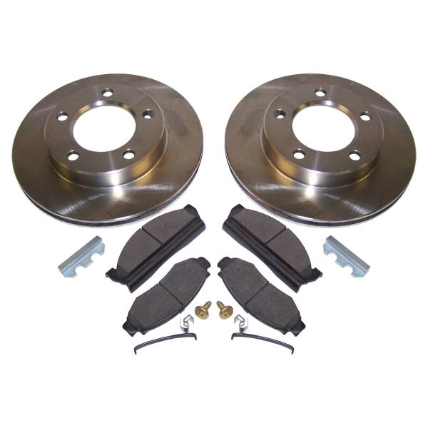 Crown Automotive Jeep Replacement - Crown Automotive Jeep Replacement Disc Brake Service Kit Front w/6-Bolt Flange Mounting w/2-Bolt Caliper Plate  -  5358568RK - Image 1