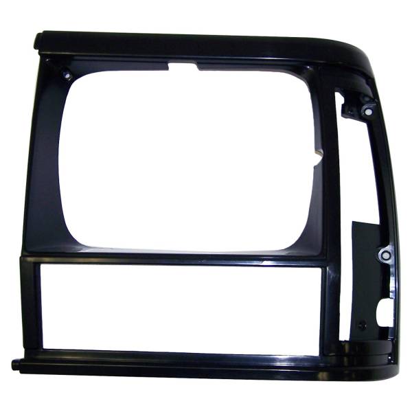 Crown Automotive Jeep Replacement - Crown Automotive Jeep Replacement Headlamp Bezel Left Flat Black/Black  -  55054931 - Image 1