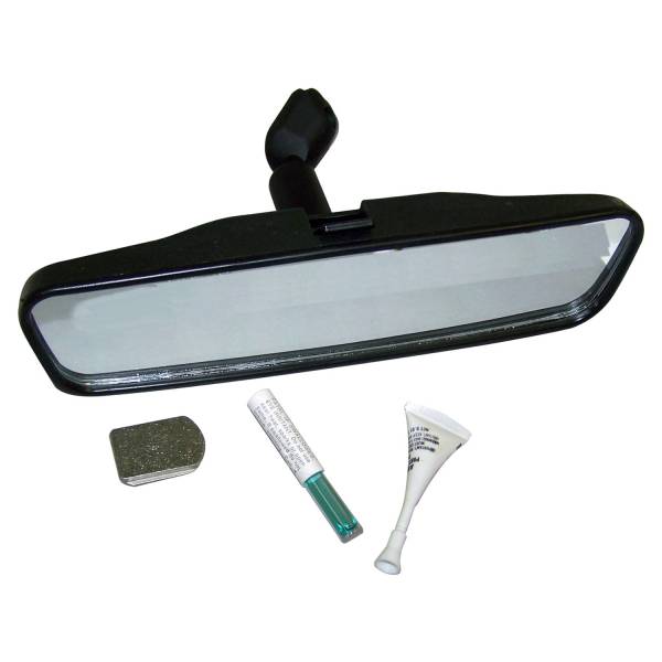 Crown Automotive Jeep Replacement - Crown Automotive Jeep Replacement Rearview Mirror Kit Incl. 8.5 in. Mirror/Button/Adhesive  -  5965338K - Image 1
