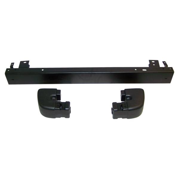 Crown Automotive Jeep Replacement - Crown Automotive Jeep Replacement Rear Bumper Kit Black Incl. Bumper And 2 End Caps  -  5ED18T3XK - Image 1