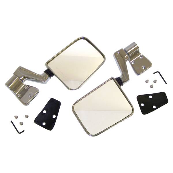 Crown Automotive Jeep Replacement - Crown Automotive Jeep Replacement Door Mirror Kit Chrome  -  82200834CK - Image 1