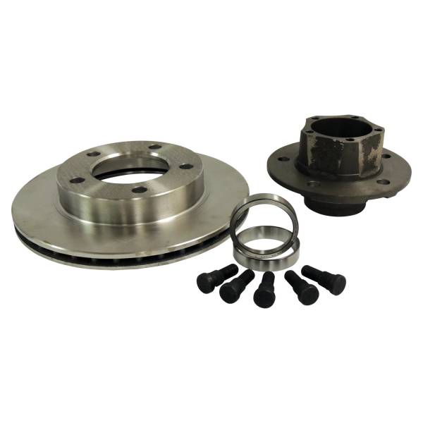 Crown Automotive Jeep Replacement - Crown Automotive Jeep Replacement Hub And Rotor Assembly Front w/5 Bolt Flange Mount 7/8 in. Thick Rotor  -  J5363421 - Image 1