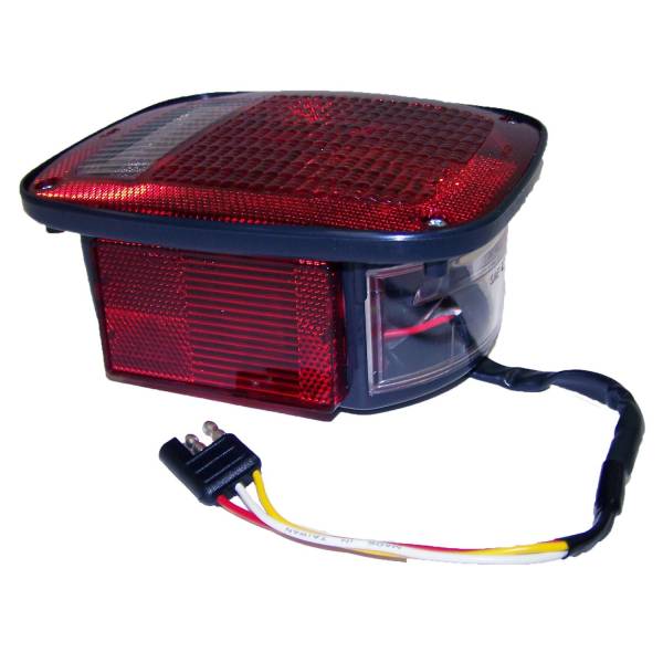 Crown Automotive Jeep Replacement - Crown Automotive Jeep Replacement Tail Light Assembly Left Black w/Side Marker  -  J5758255 - Image 1