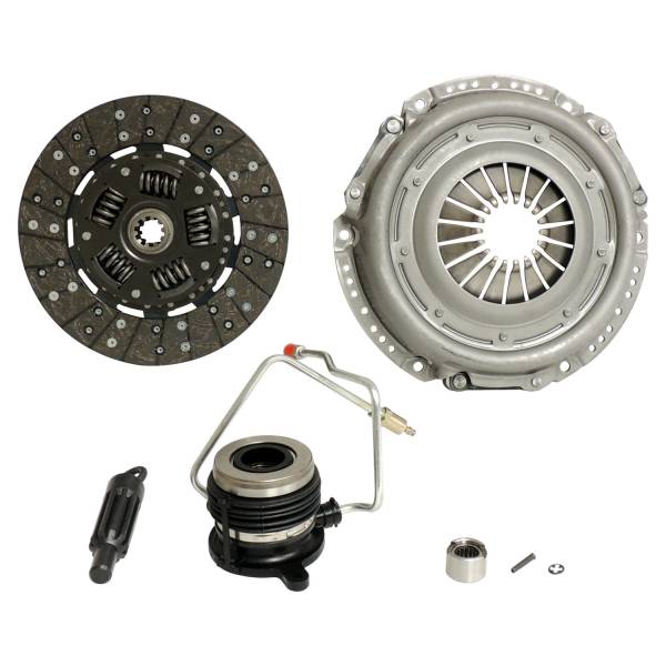 Crown Automotive Jeep Replacement - Crown Automotive Jeep Replacement Clutch Kit Incl. Clutch Disc/Pressure Plate/Clutch Control Unit PN[83503383]/Pilot Bearing/Clutch Fork/Alignment Tool 10.5 in. Clutch Disc 10 Splines 1.125 in. Spline Dia.  -  XY8789SP - Image 1