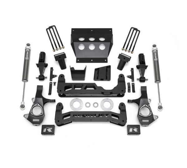 ReadyLift - ReadyLift Big Lift Kit w/Shocks 7 in. Lift For Cast Steel OE Upper Control Arms w/Falcon 1.1 Monotube Shocks - 44-34710 - Image 1
