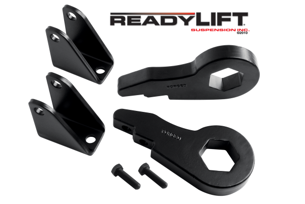 ReadyLift - ReadyLift Front Leveling Kit 2.5 in. Lift w/Forged Torsion Key/Adjusting Bolts/Shock Extension Brackets Allows Up To 33 in. Tire - 66-3050 - Image 1