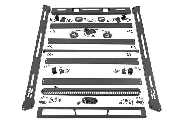Rough Country - Rough Country Roof Rack System w/Black-Series Led Lights - 10615 - Image 1