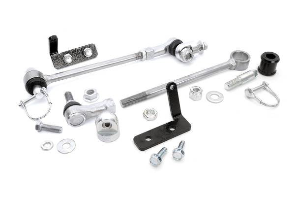 Rough Country - Rough Country Sway Bar Quick Disconnect Incl. Quick Disconnects Frame Brackets Bushings Pins Hardware - 1128 - Image 1