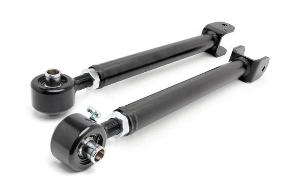 Rough Country - Rough Country X-Flex Control Arm Set Front Upper Incl. 2 Tubular Adjustable Control Arms w/X-Flex Joints Polyurethane Bushings Sleeves Grease Fittings - 11350 - Image 1